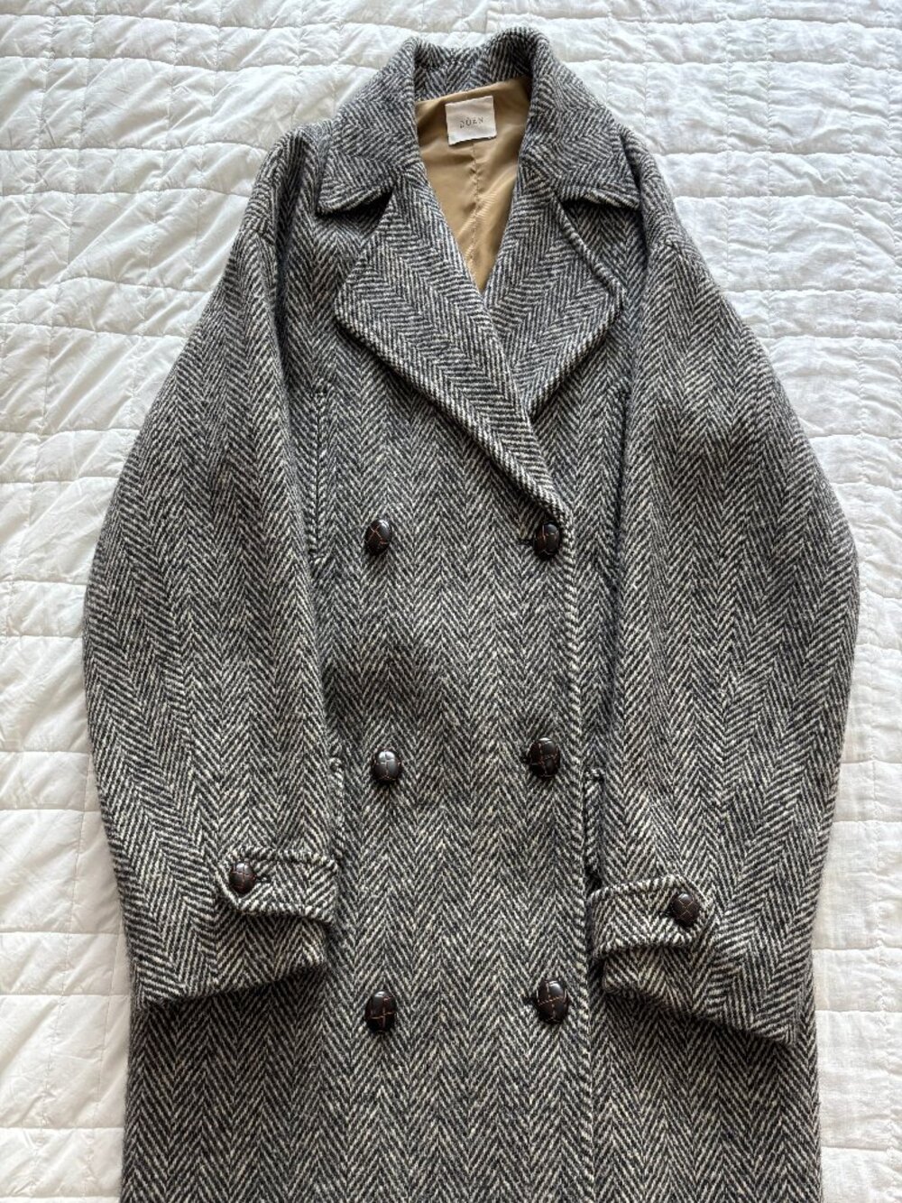 Doen Davis Gray Tweed Coat